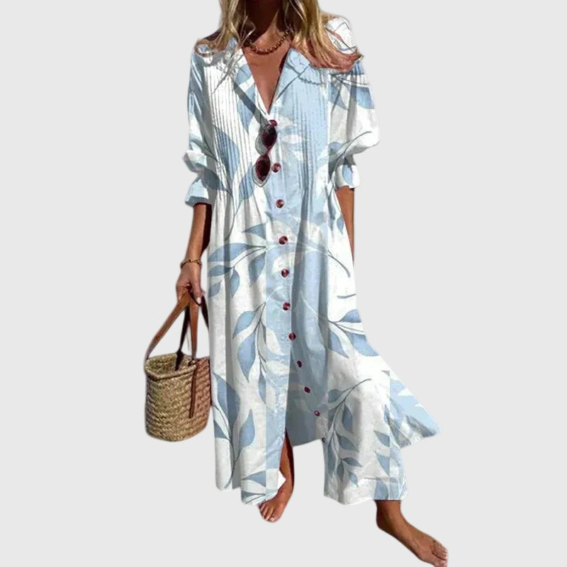 Zariah — Lang kjole i boho-stil