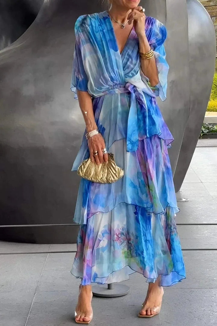 Casar — Elegant chiffonkjole