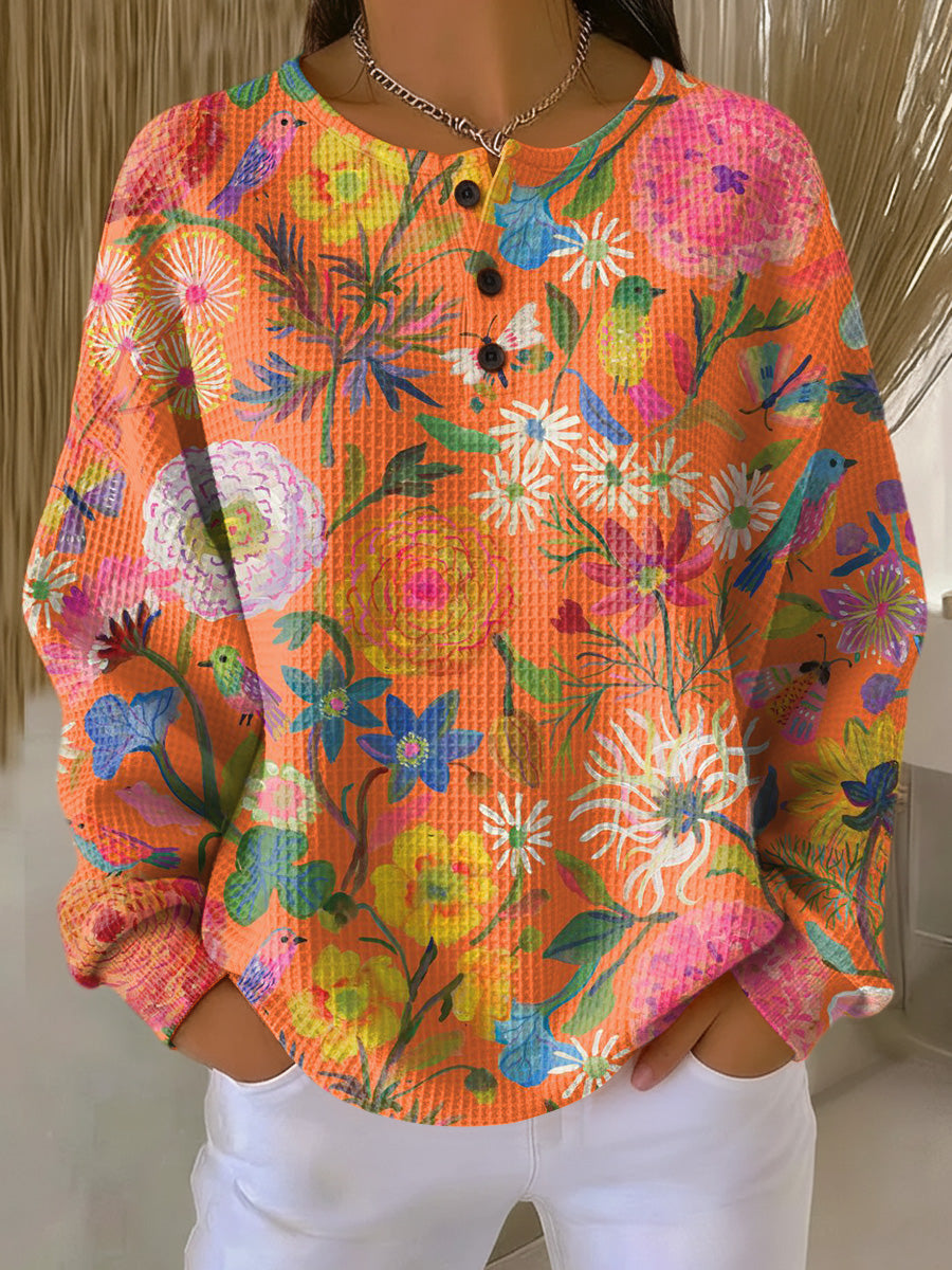 Pearl Maria | Sweater i dobbelt vaffelstrik