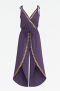 Donatila | Jumpsuit med gulddetaljer og åbent ben