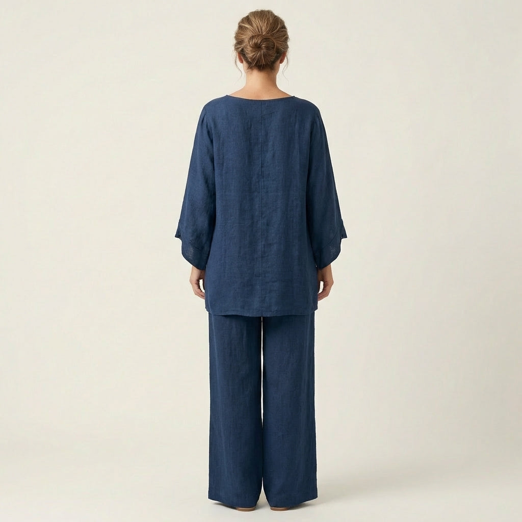 Majolie – Todelt boho-sæt i hørblanding