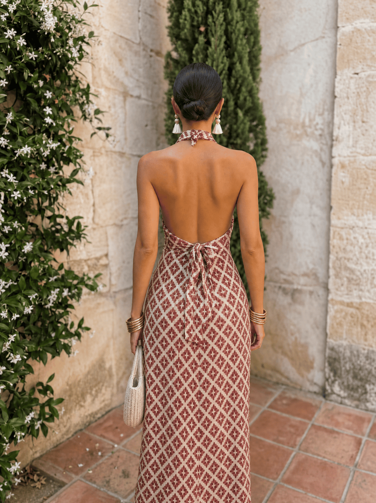 Elegant todelt off-shoulder-kjole