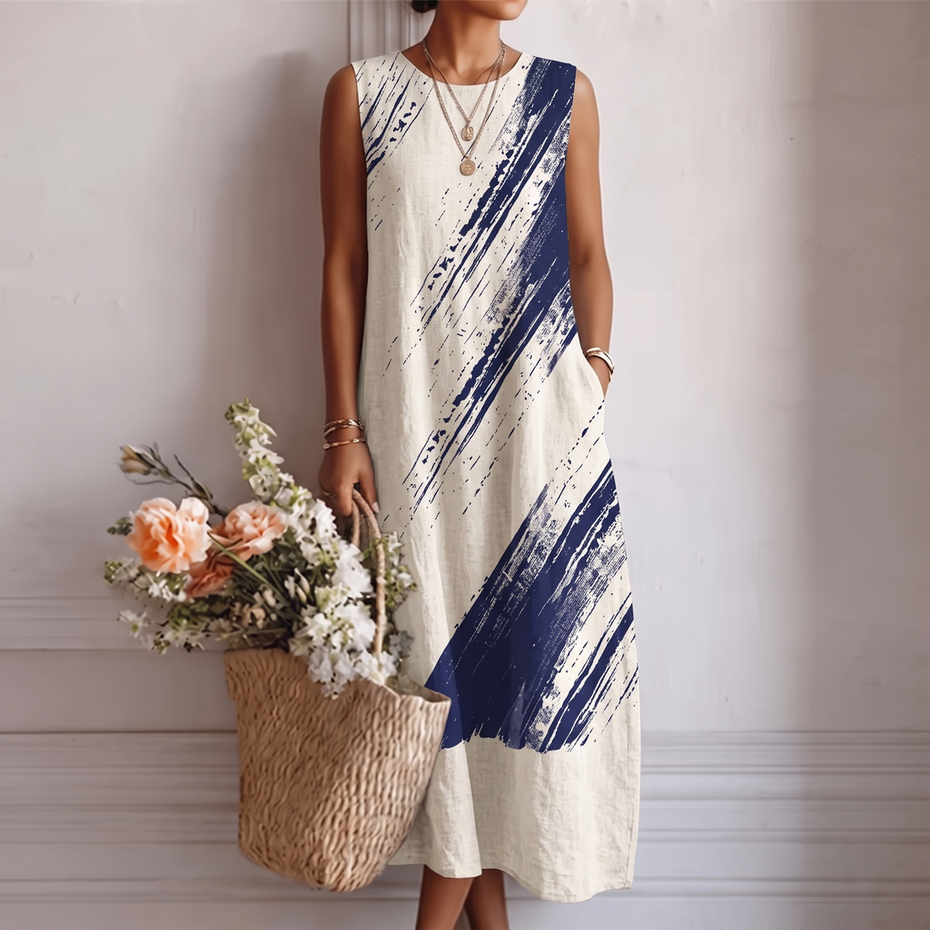 Elin | Elegant midi hverdagskjole