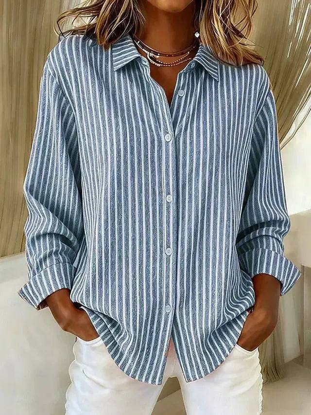 Jolene | Afslappet stribet bluse