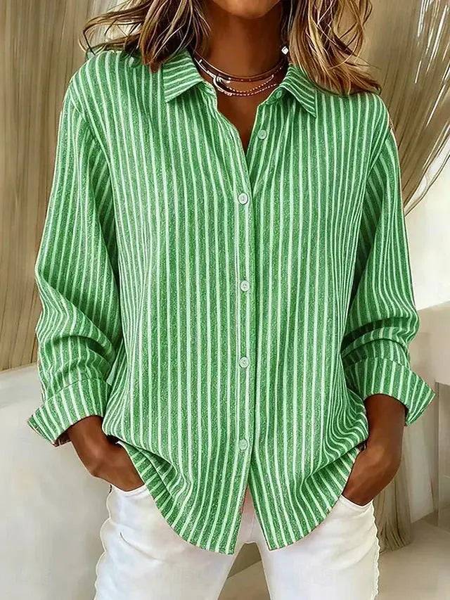 Jolene | Afslappet stribet bluse