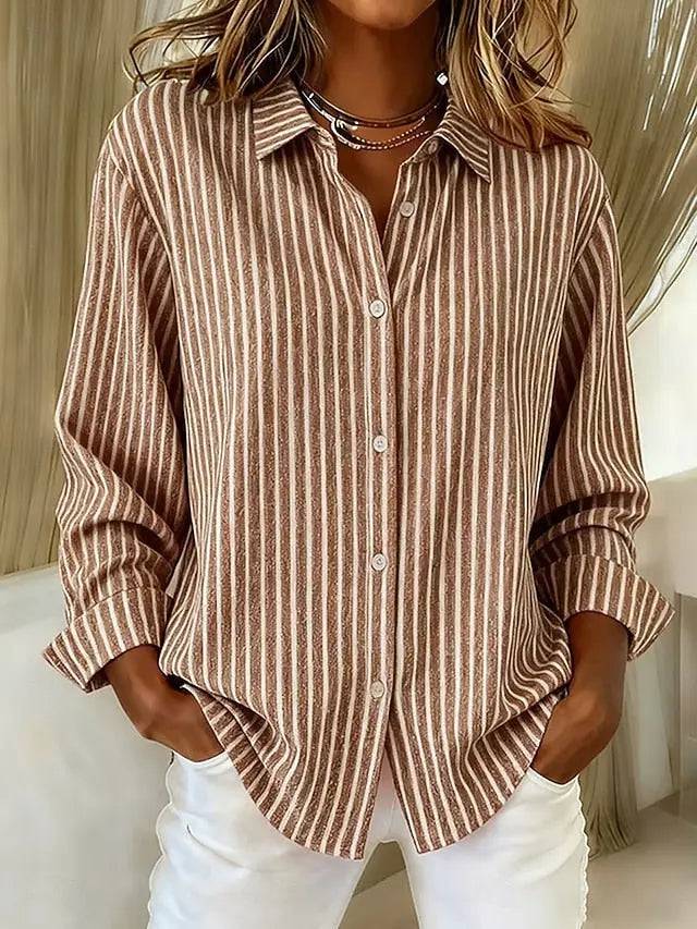 Jolene | Afslappet stribet bluse