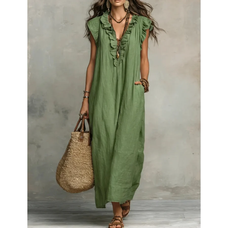 Zoey | Lang boho-kjole