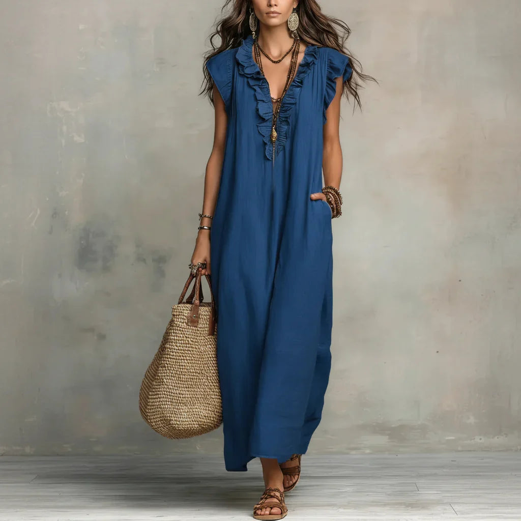 Zoey | Lang boho-kjole
