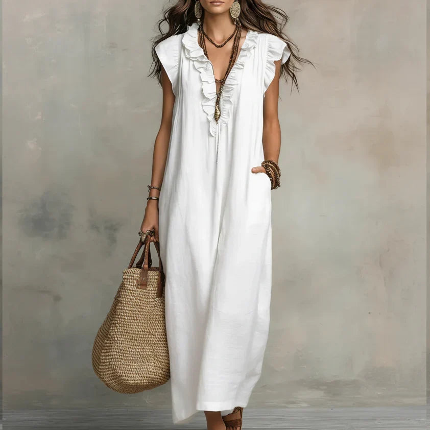 Zoey | Lang boho-kjole