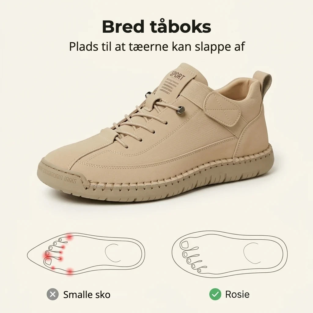 Rosie sneakers med bred tåboks, der giver tæerne plads til at slappe af