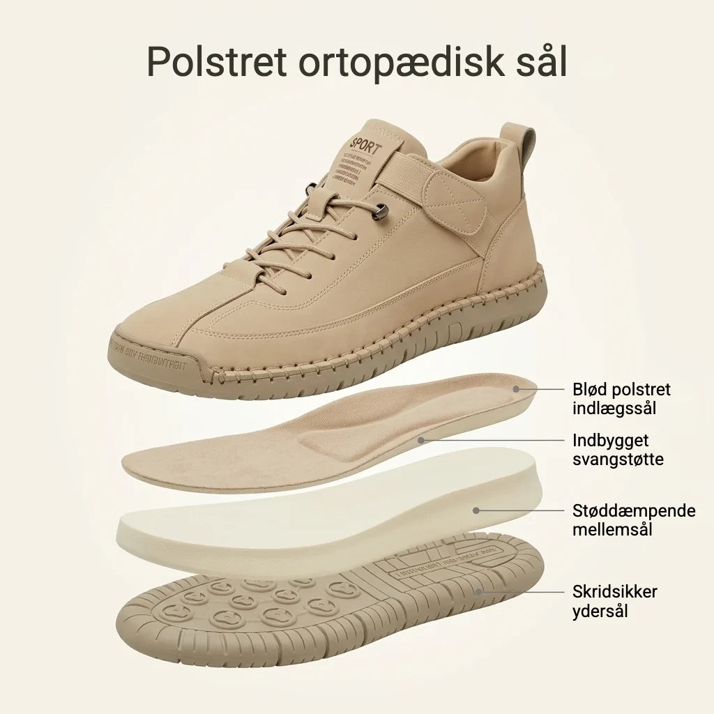 Rosie sneakers med polstret ortopædisk sål, indlægssål, svangstøtte, støddæmpende mellemsål og skridsikker ydersål
