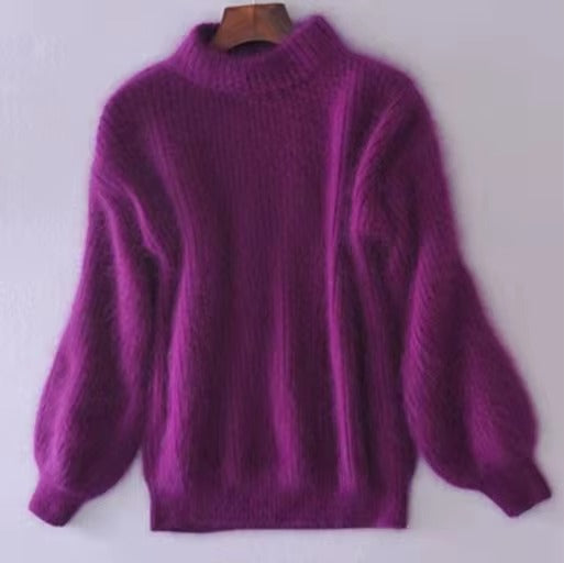 Claudia | Striksweater med vide ærmer