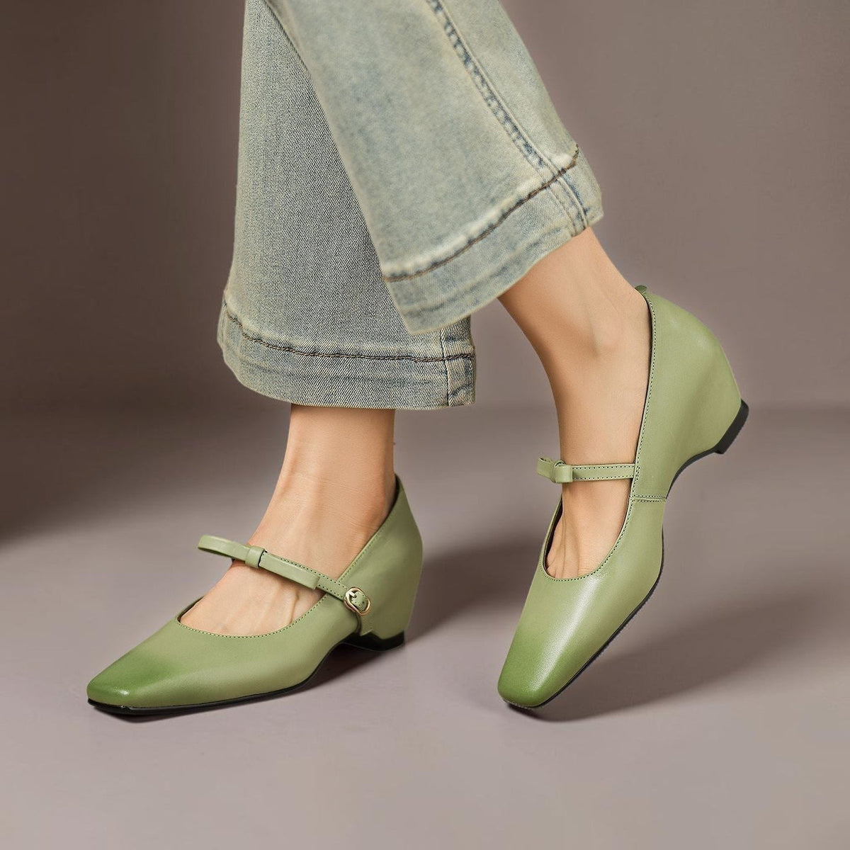 Bryony – Mary Jane-pumps med sløjferem