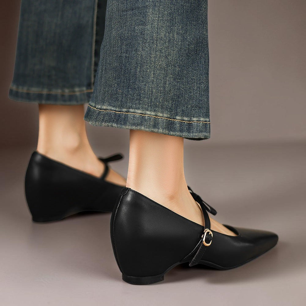 Bryony – Mary Jane-pumps med sløjferem