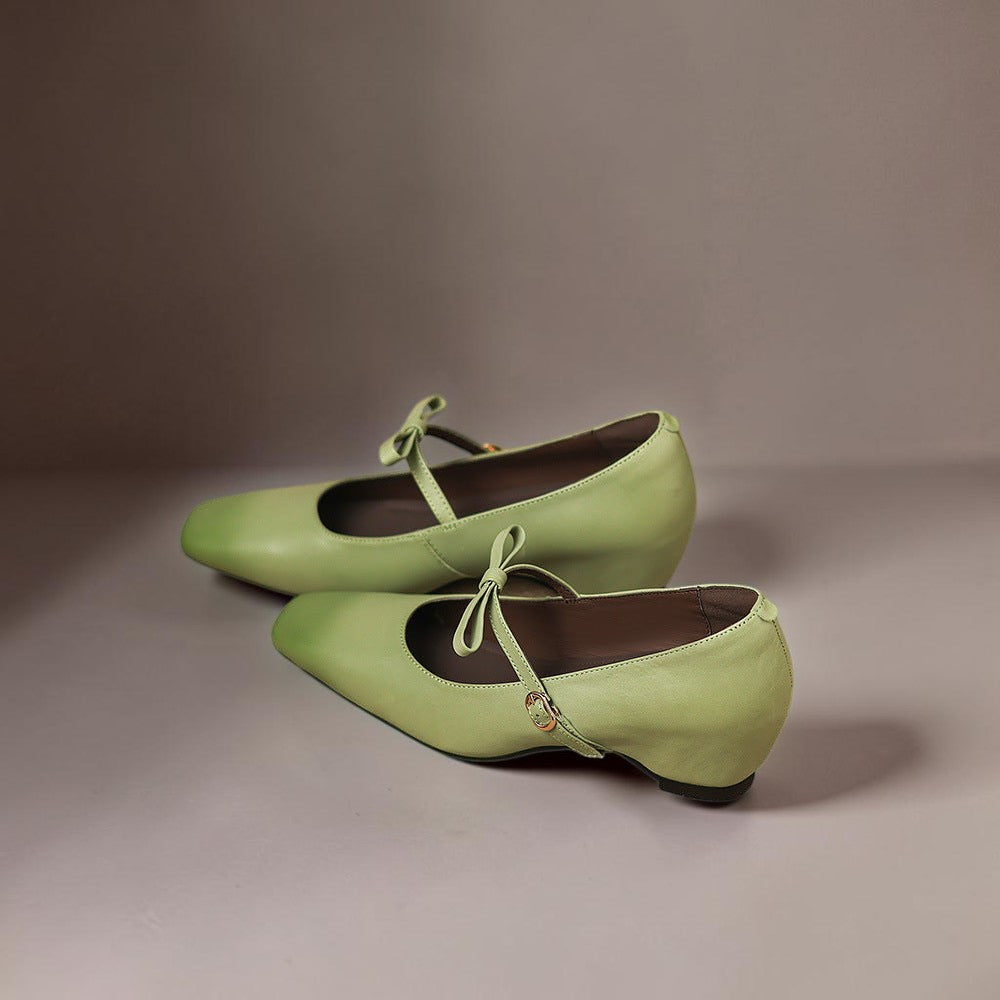Bryony – Mary Jane-pumps med sløjferem