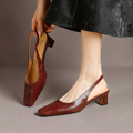 Ersa | Slingbacks i ægte læder