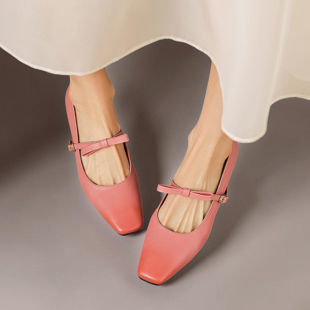 Bryony – Mary Jane-pumps med sløjferem