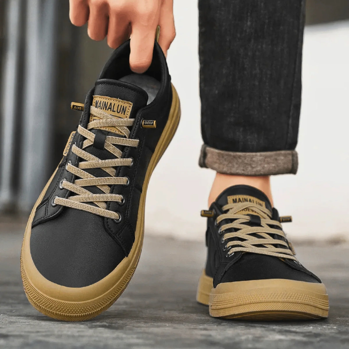 Harrington | Klassiske sneakers i læder